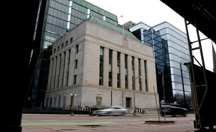 The Bank of Canada in Ottawa