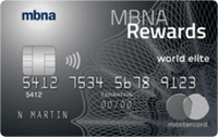 MBNA Rewards World Elite Mastercard